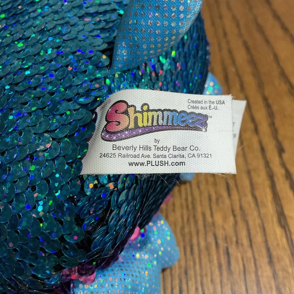 Adorable Plush Shimmeez OWL “OLIVIA”🦉 teal blue & purple reversible sequins